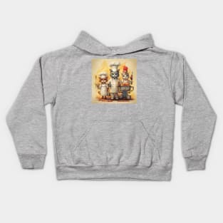 Let us doing the cooking, chef cats Kids Hoodie